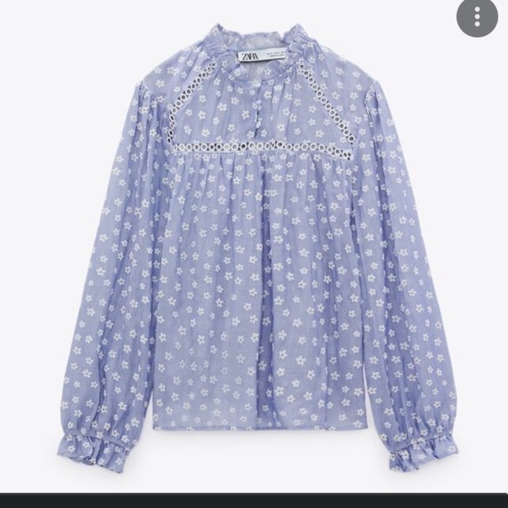 NWT Zara Dainty Floral Top